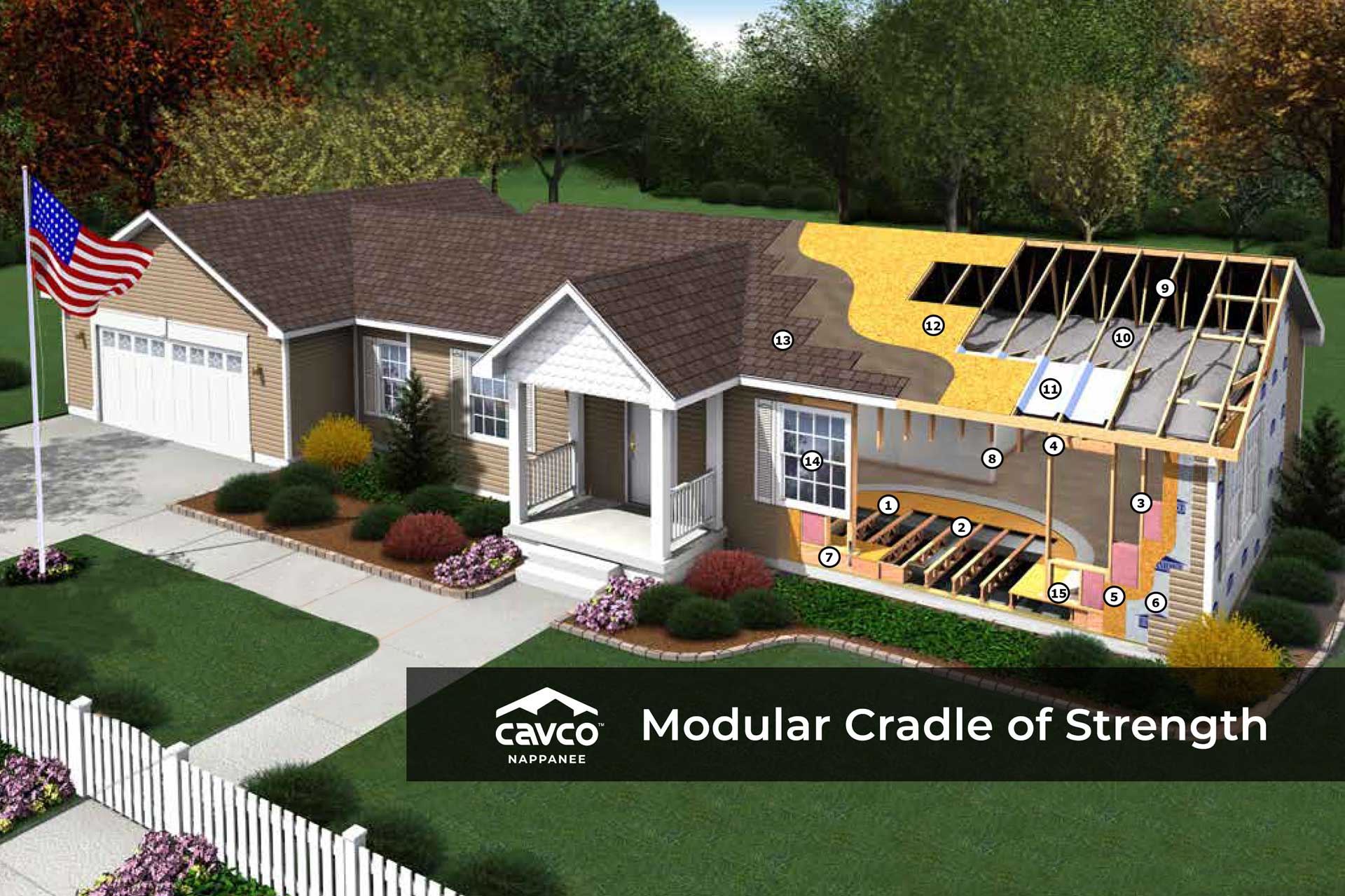 modular construction cutaway